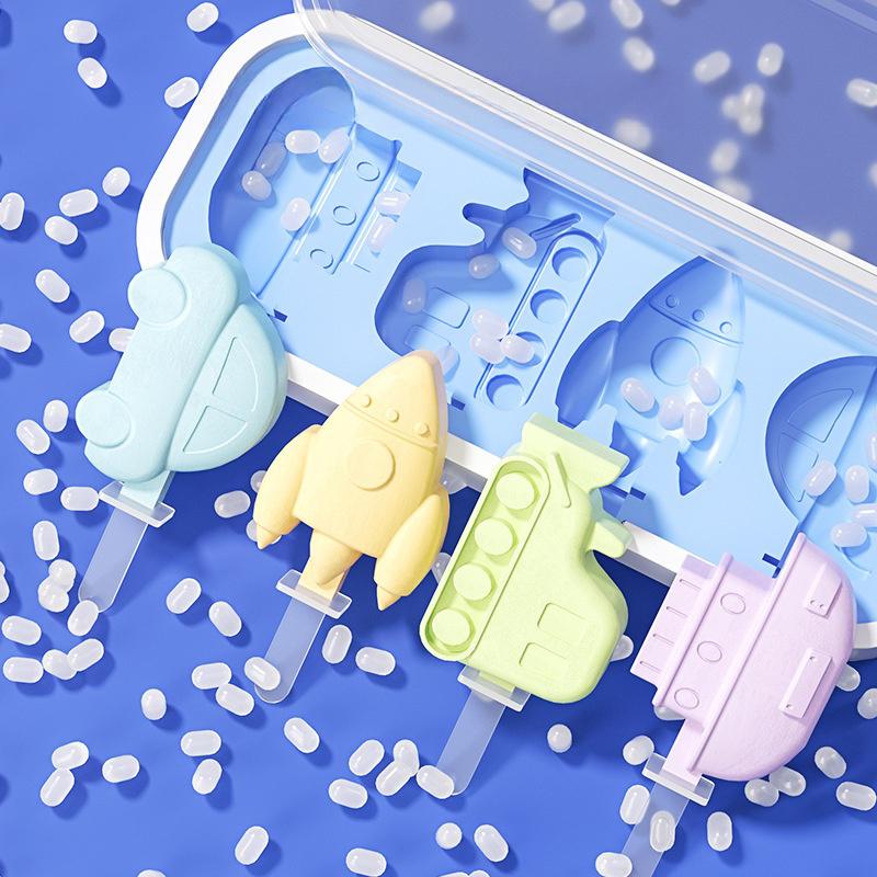 Stampo per Gelato in Silicone Sano Stampo per Ghiaccioli Facile Riutilizzabile Stampi per Ghiaccioli per Fare Fai da Te in Estate