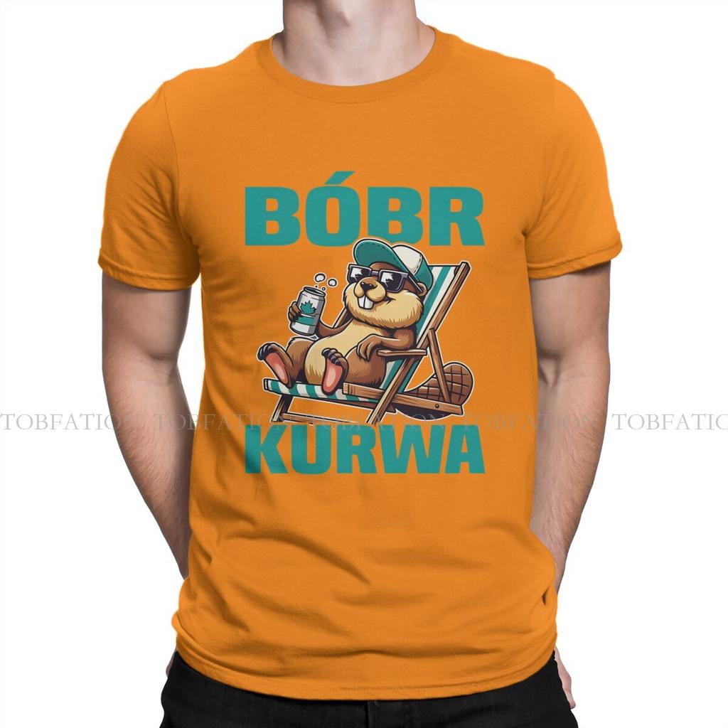 ZX Polish Yakie Bydle Bober Meme Bobr Kurwa Game Men T Shirt Cotton Gothic ONeck TShirt Harajuku Tops