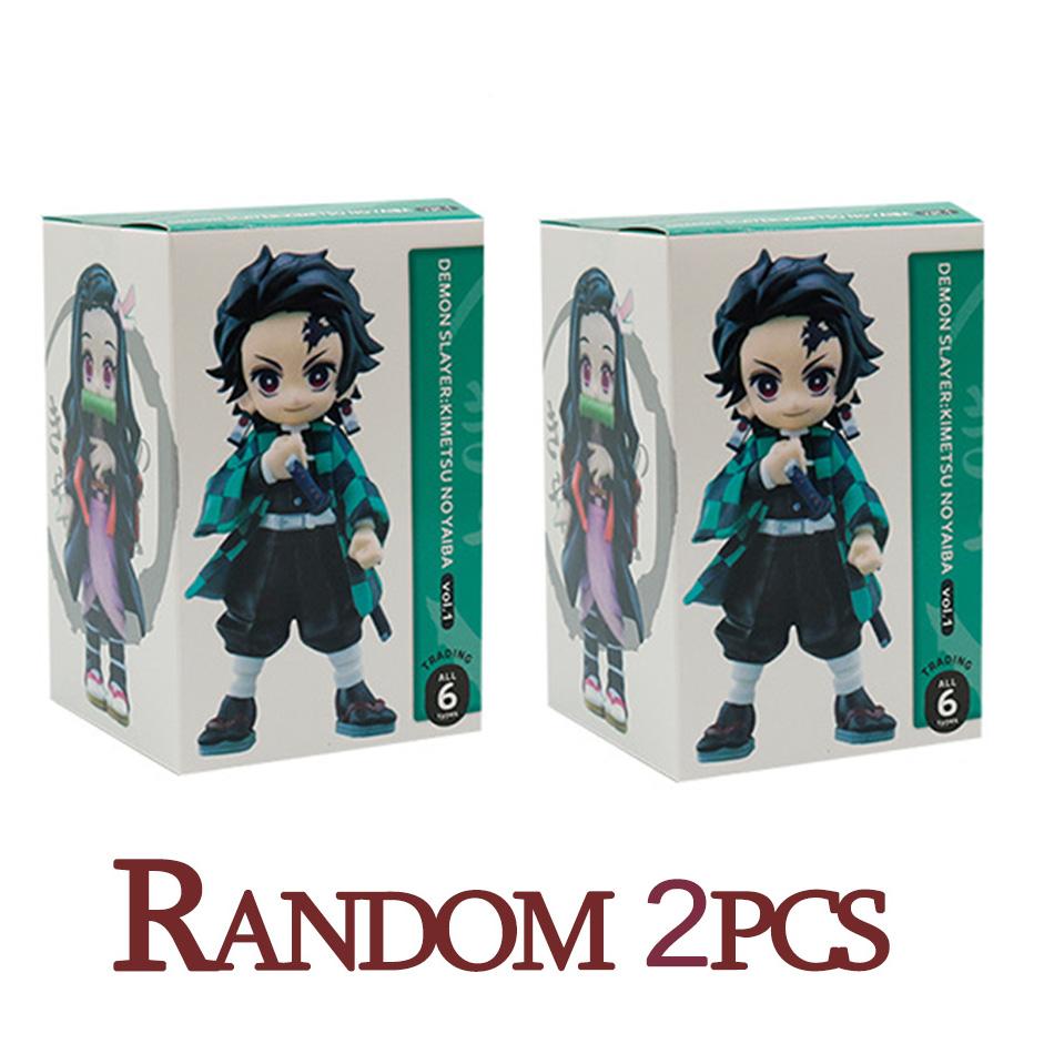 Hot MINISO Genuine Bushiroad Palverse D emon Slayer: Kimetsu No Yaiba Anime Model Blind Box Vol.1 Ornament Toy Present