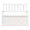 Vidaxl Banco, Blanco, 112,5X51,5X96,5 Cm, Madera Maciza de Pino