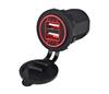 12V Waterproof Dual 2.4A USB Charger Socket for Motorcycles