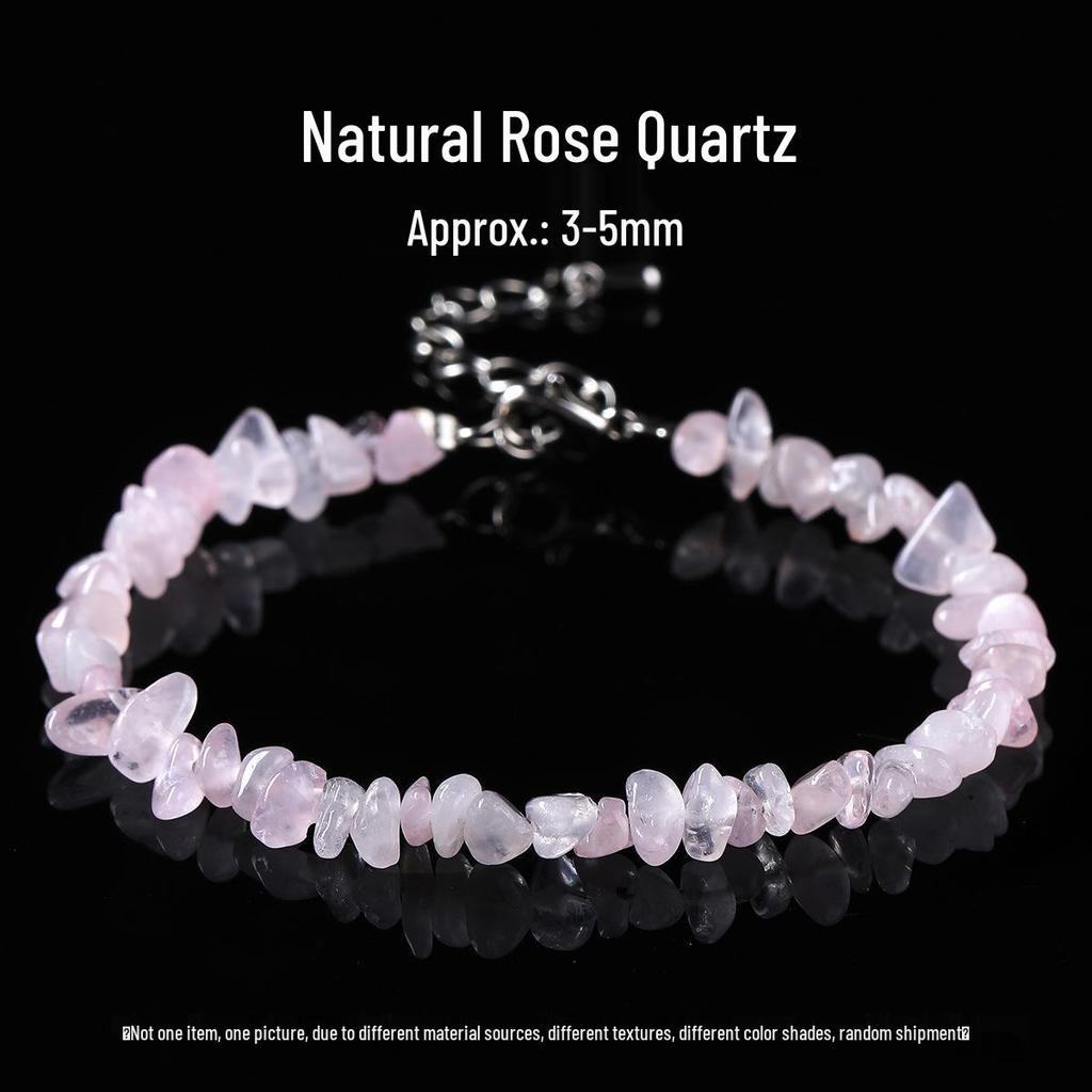 Pulsera Elástica de Chips de Ágata de Siete Colores de Jingdong