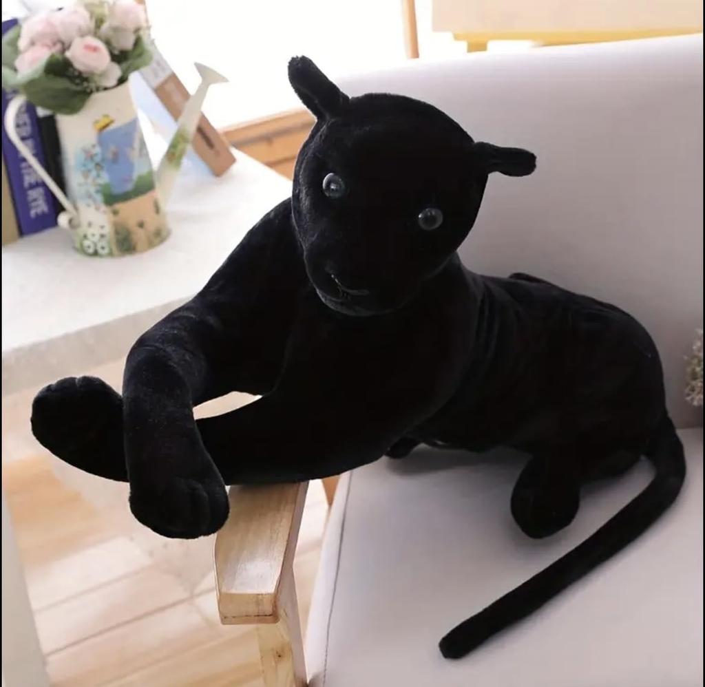 Black Panther Animal Plush Cuddly Dog Cute Decorative Gift Toy, Pillow, Toy, Toy, Ornament,