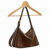 Solid Color PU Shoulder Bag Large Capacity Sports Crossbody Bag Fitness Training Bag  Men