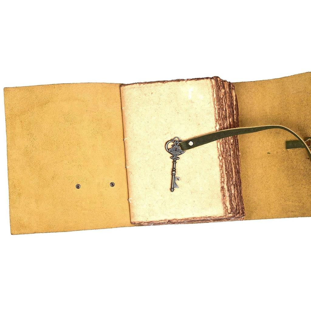 Genuine Leather Diary | Vintage Handmade Leather Journal | Premium Antique Key Closure |