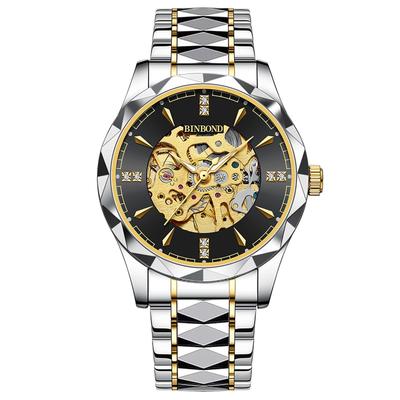 Automatic Watch Silver 3ATM Water Luminous Analog Stainless Steel Strap Watch Fashion Watch Birthday Christmas Day Day Gift Men's Resistant Men's -