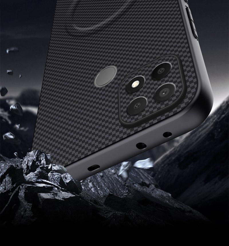 Realme C21Y Full Coverage Protective Case - Anti-drop, Magnetic Buckle, Fashionable Texture