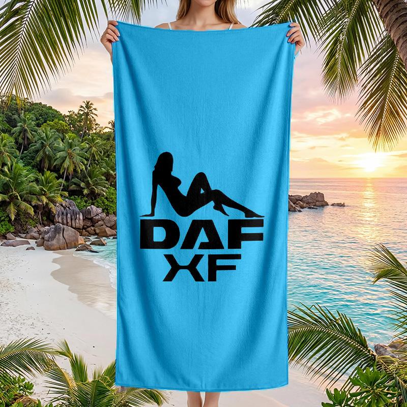 DAF Fashion Beach Towel Portable Soft Quick Dry Towel For Swimming Camping Holiday Use