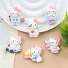 Playful Cartoon Cat Resin DIY Accessories: Glue, Phone Case, Hair Clip, Magnet, Water Cup Sticker