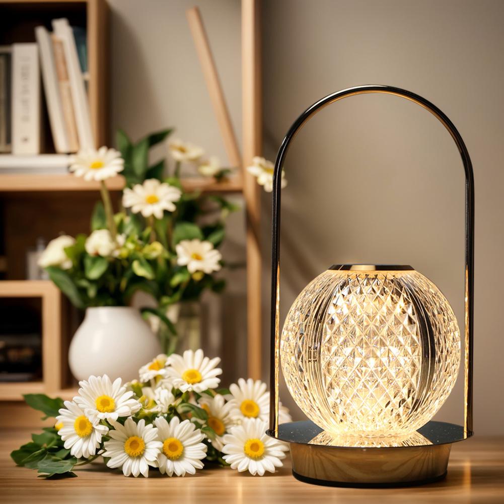 Cordless Table Lamp Portable Night Light Touch Control LED Sleeping Light 3 Light Colors Decorative Reading Light for Home Decor