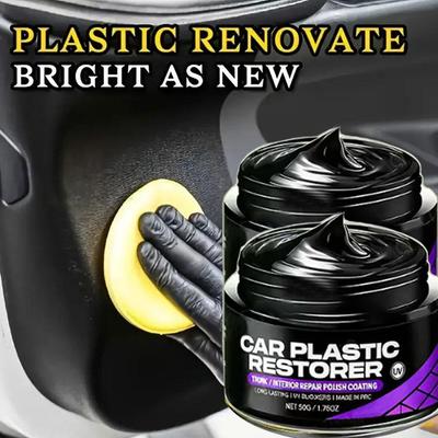 Auto Plastic Hersteller Terug Naar Zwart Glans Auto Interieur Wax En & Herstel Polijst Paneel Vernieuwing Coating Auto Leer Middel Coa K6F2