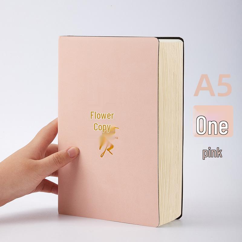 Premium Soft Leather A5 Notebook - Thick Artistic Diary for College Students