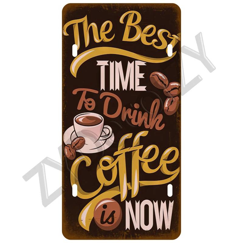 Coffee Tin Sign Vintage Metal Sign Funny Poster License Plate Home Decor For Bar Pub Club Man Cave Wall Decoration Wine Beer