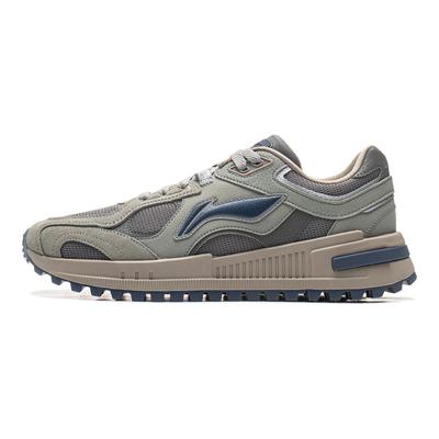 Li Ning Cheng Feng 2.0 Casual Versatile Trendy Comodo Antiscivolo Resistente all'Usura Scarpe Lifestyle Low-Top Uomo Sneakers Grigio AGCU373-2