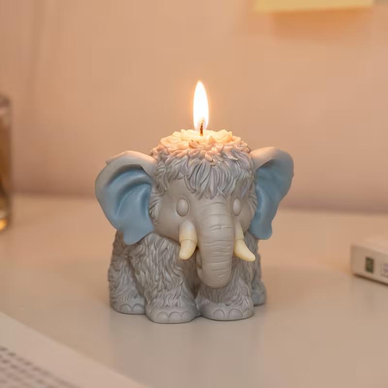 Elephant Silicone Mold for Handmade Soaps Candles Plaster Craft Ideal for Valentine's Day & Easter Crafting