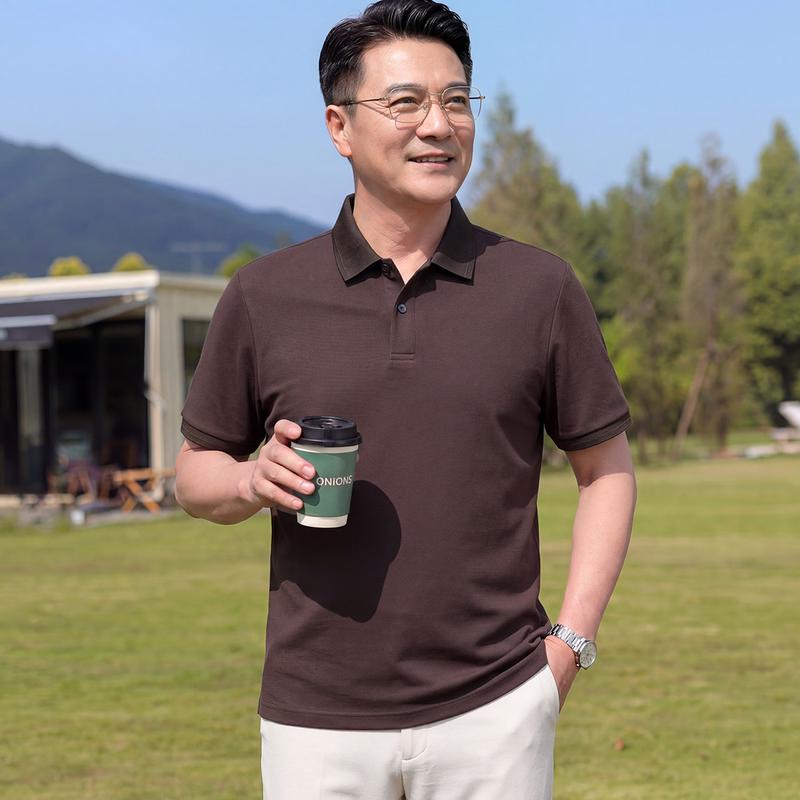 Men s Breathable Summer Casual Polo Shirt 5XL