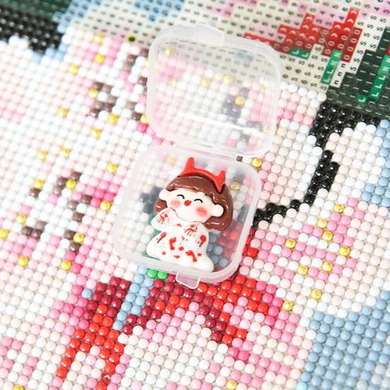 5 st diamantmålningssökare Lätt att använda söt tecknad form diamantmålningsmagnethållare