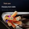 100W Transparent Fast Charging Dual Type-C Cable with Digital Display for Huawei & Apple Laptops