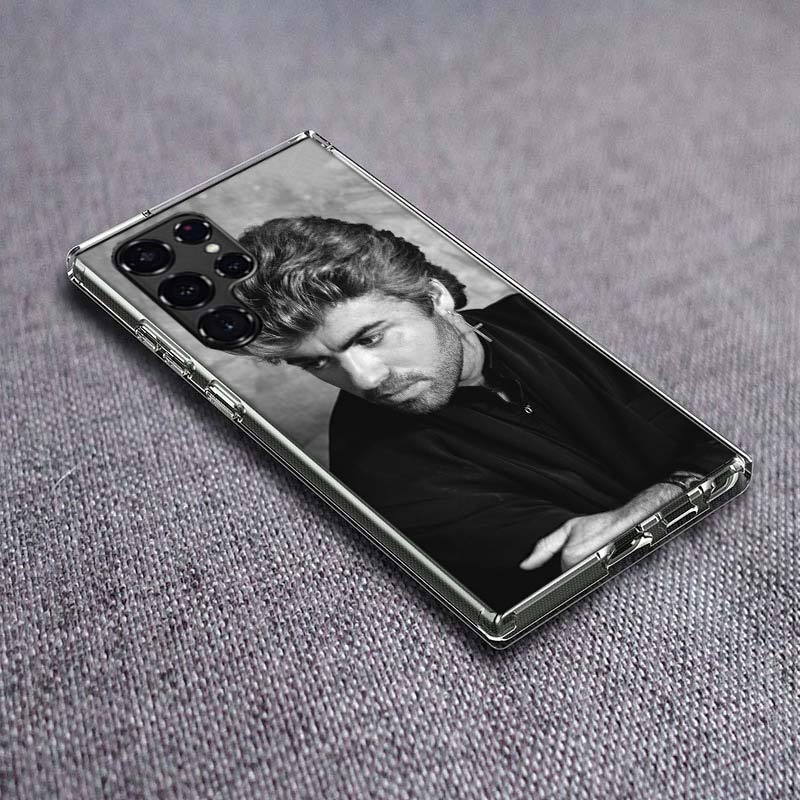George Michael Phone Case For Samsung Galaxy S24 S23 S21 S20 FE S22 S26 Ultra S25 Edge S10 Plus Cover Clear TPU Capa Shell Coque