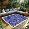 Elegant Persian Blue Carpet Pattern Doormat Washable Floor Mat Living Room Area Rug Home Decor Entryway Welcome Mat Non-Slip Ind