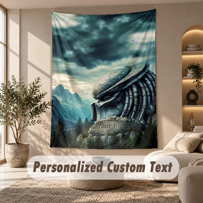 Tapestry Custom Name Text, Wall Hanging Tapestry Home Room DecorPredator