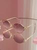 Runde Sonnenbrille, Rosa Farbverlauf Gläser MU52YS5AK06S