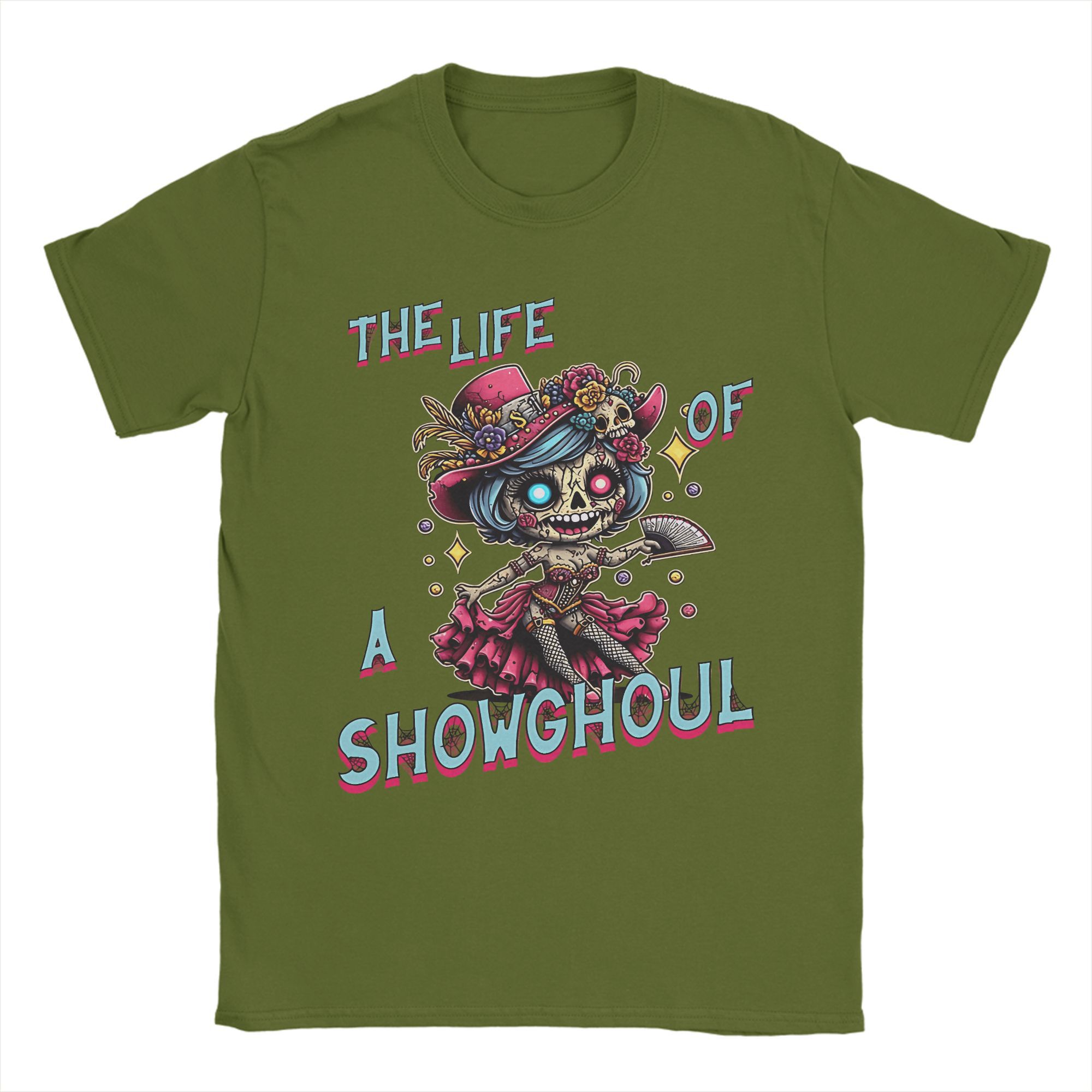 

Casual The Life of A Showghoul T-Shirt Men Round Neck Pure Cotton T Shirts Short Sleeve Tee Shirt Plus Size Clothes 4XL