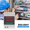 D52-2047 Din Rail ampèremètre voltmètre facteur de puissance actif temps Test de tension d'énergie t AC80V-300V D52 2047 -AOAE2265