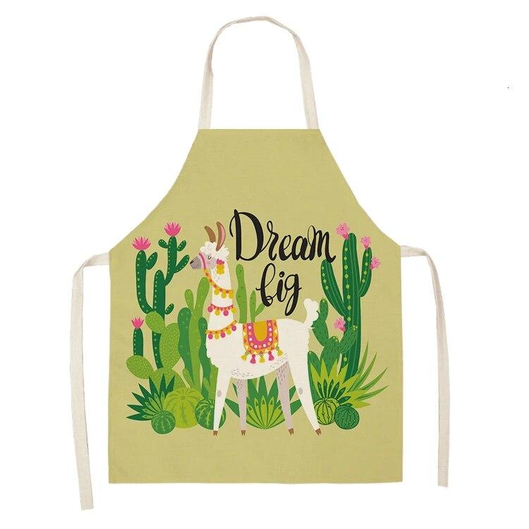 1psc Camel Sheep Stone Print Linen Cloth Without a Dincapon Kitchen Apron In the Kitchen Kitchen Apron Apron Kitchen Apron
