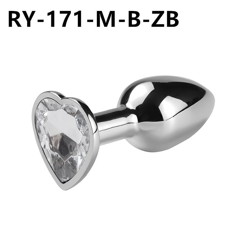 Heart-Shaped Metal Anal Plug - Prostate Massager & Dilation Toy for Adults