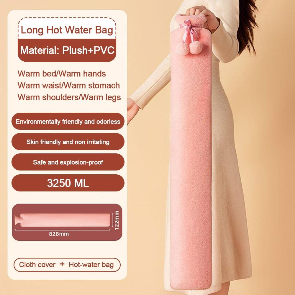 

3250ML Soothing Aching Hand Warmer Kawaii Plush Toys Portable Winter Long Hot Water Bag 1