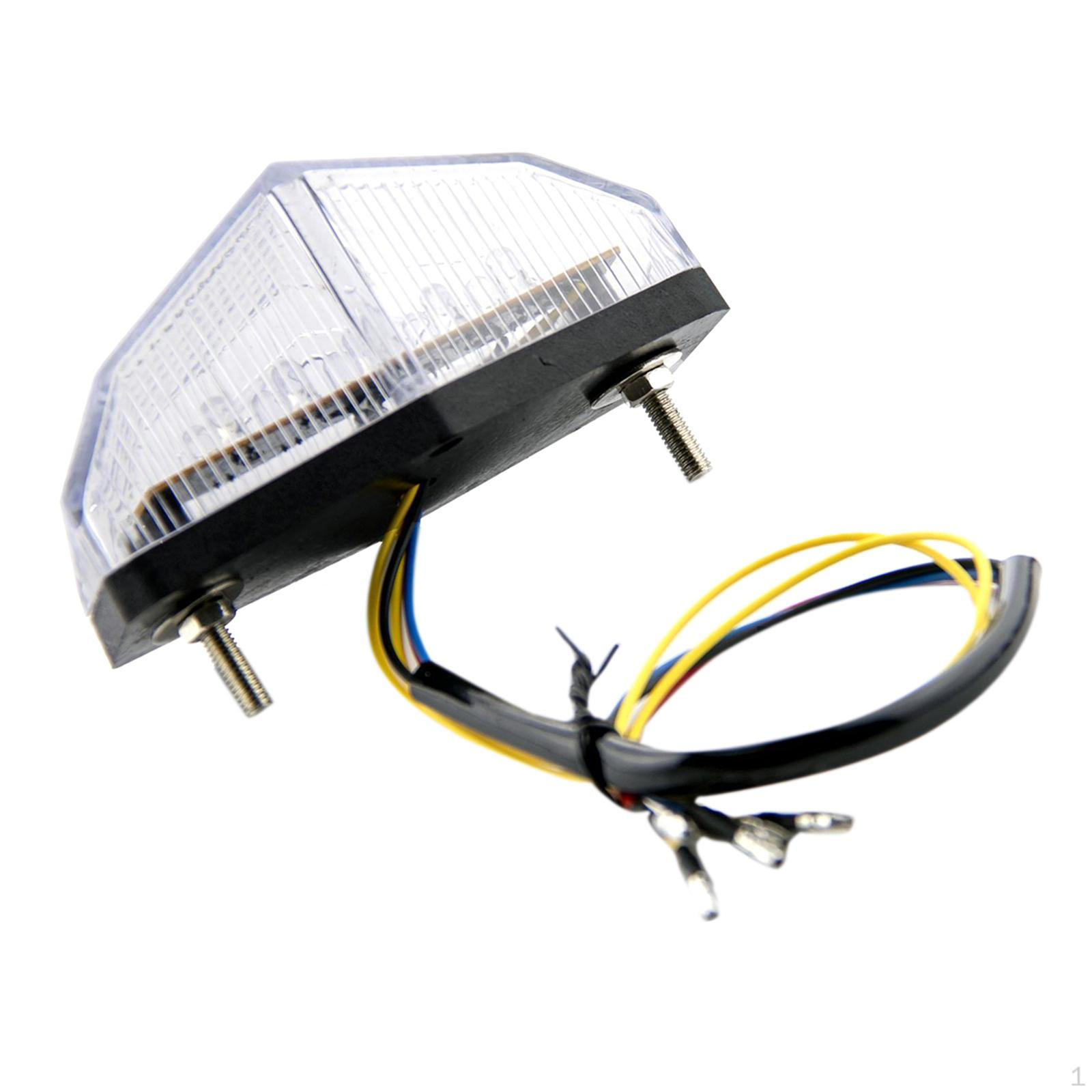 

Motorcycle Back Light LED Warning Lamp Taillight Easy to Install Repair Parts Tail Brake Turn чистый