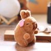 Capybara Rabbit Ear Headphones Plush Toy Keychain Backpack Pendant Holiday Gift