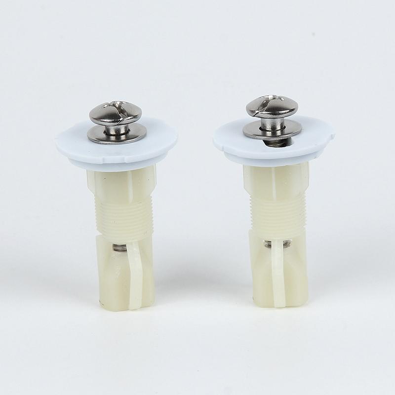 2 Sets Universal Toilet Seat Hinges Screws Bolt Nut Fixing Repair Hinges Hole Fittings Tool Toilet Cover Bathroom Accessories