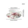 Ceașcă de ceai britanică Ceașcă de cafea ceramică și set de farfurioară Ușor de curățat Capacitate 200 ml Cană de cappuccino