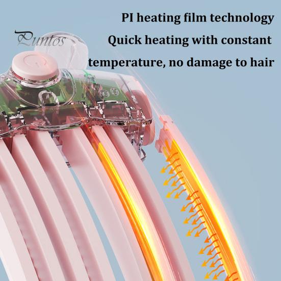 Fast Heating Root Volumizer 1/2Pcs Heated Hair Volume Clip, Cordless Lifter Comb with 2 Instant Lift Clip Heat Settings, USB Rechargeable Volumizing