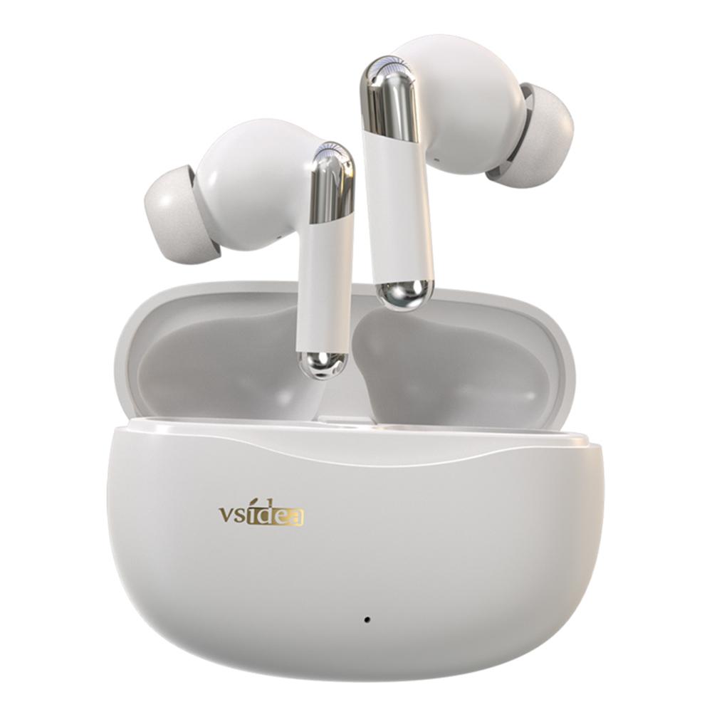 

VSIDEA A91S ENC Noise Cancellation Wireless Earbuds Bluetooth-Compatible Headphones with Dual Mic White
