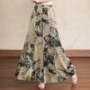 Women's Floral Print High Waist Wide Leg Pants – Flowy Palazzo Trousers (Size 27-33)