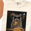 Raccoon Burger French Fries Sunglasses T-Shirt