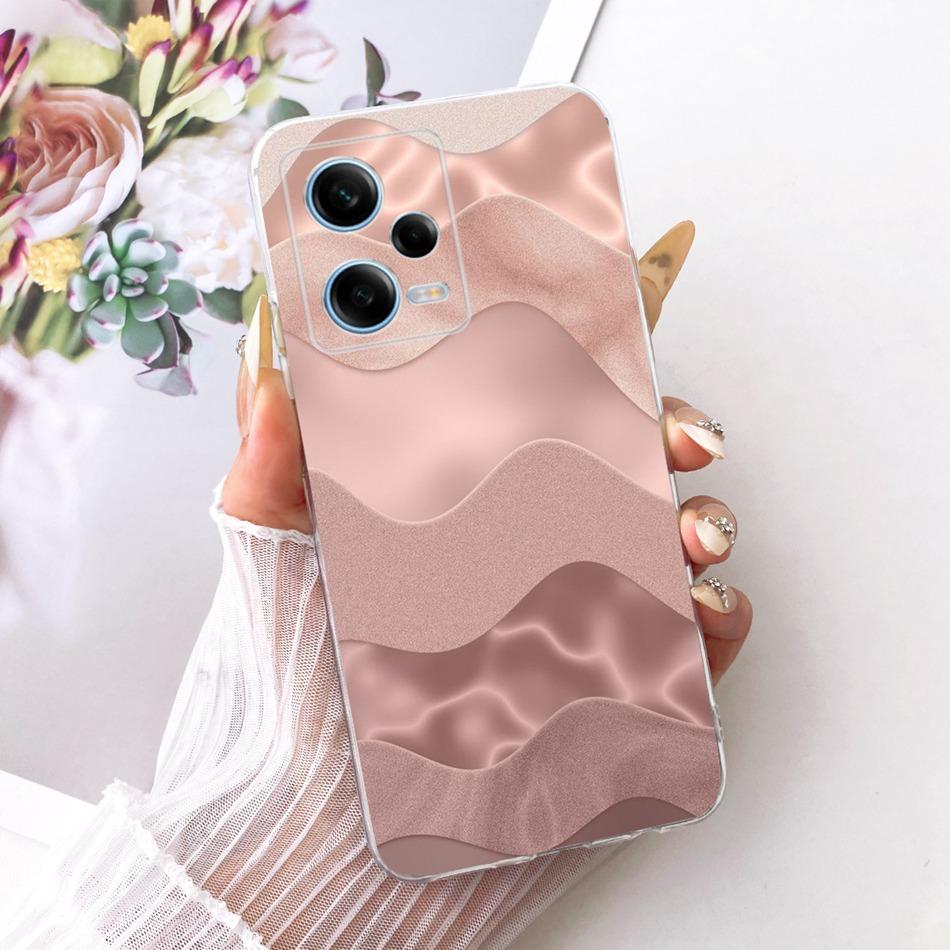 

For Xiaomi Redmi Note 12 Pro 5G 2026 Cute Flower Butterfly Cat Painted Case For Redmi Note12 Pro Soft Silicone TPU Phone Cases Redmi Note 12 Pro