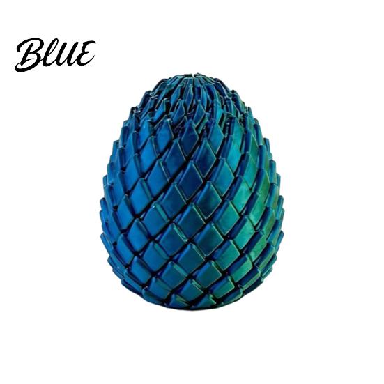 Decorative Desk Toy 3D Printed Twisting Egg Stress Relief Spiral Articulated Rotating Fidget Spinner