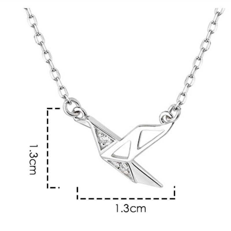Flash Drill Collarchain Light Luxury Pendant Simple Personality and Cuteness