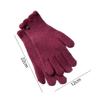 Gants Tricotés en Laine Couleur Pure Laine Gants Chauds Nouveaux Gants Crochetés Féminins Hiver