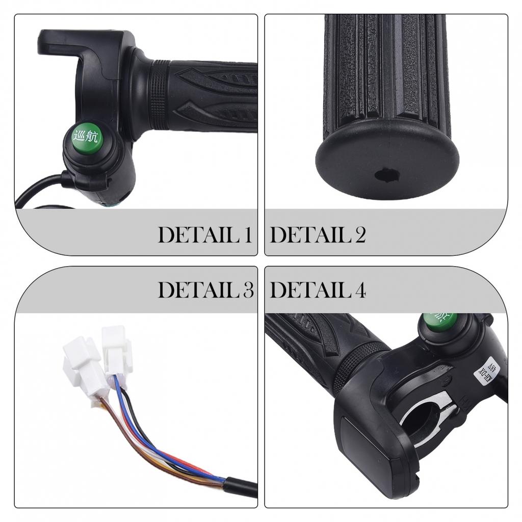 EBike Throttle Grip with Keys and 5 Pin Interface for Electric Scooter