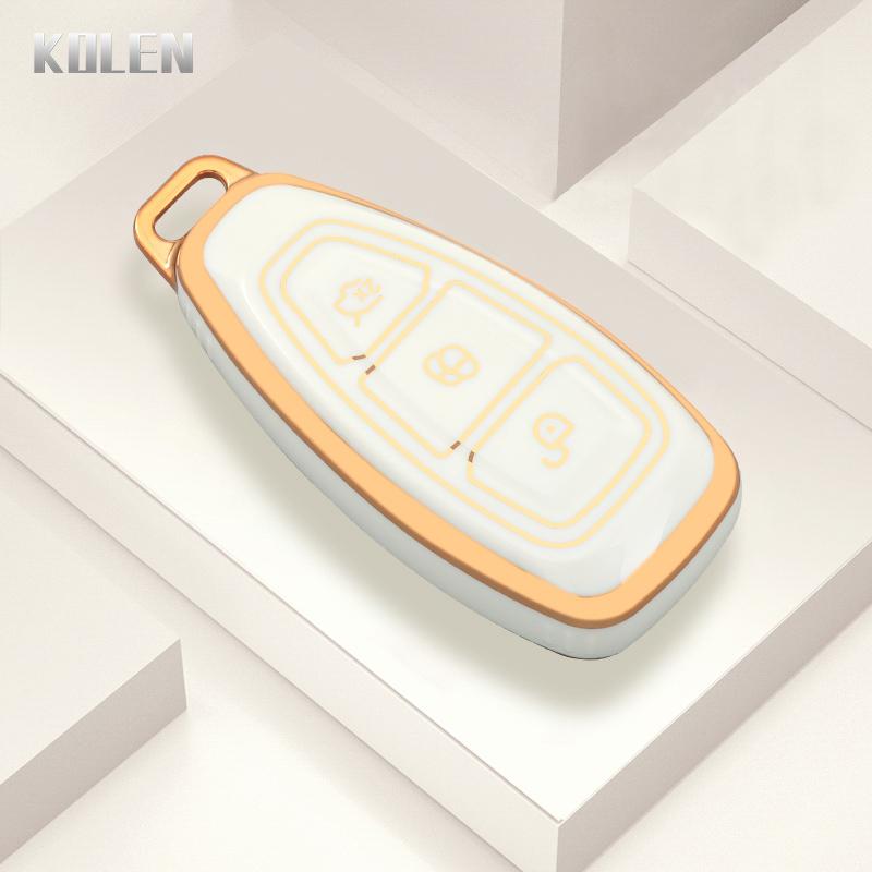 

Tpu Car Remote Key Cover Case Shell Fob For Ford Fiesta Focus 3 4 Mondeo Ecosport Kuga Focus C-Max St Escape Key Protect Holder