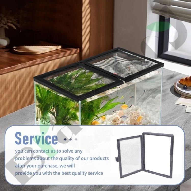 Home Use Magnetic Screen Cover Net Mesh Cover Prevents Fish and Shrimp Escapes And Traps Out Dust for Aquariums Decors