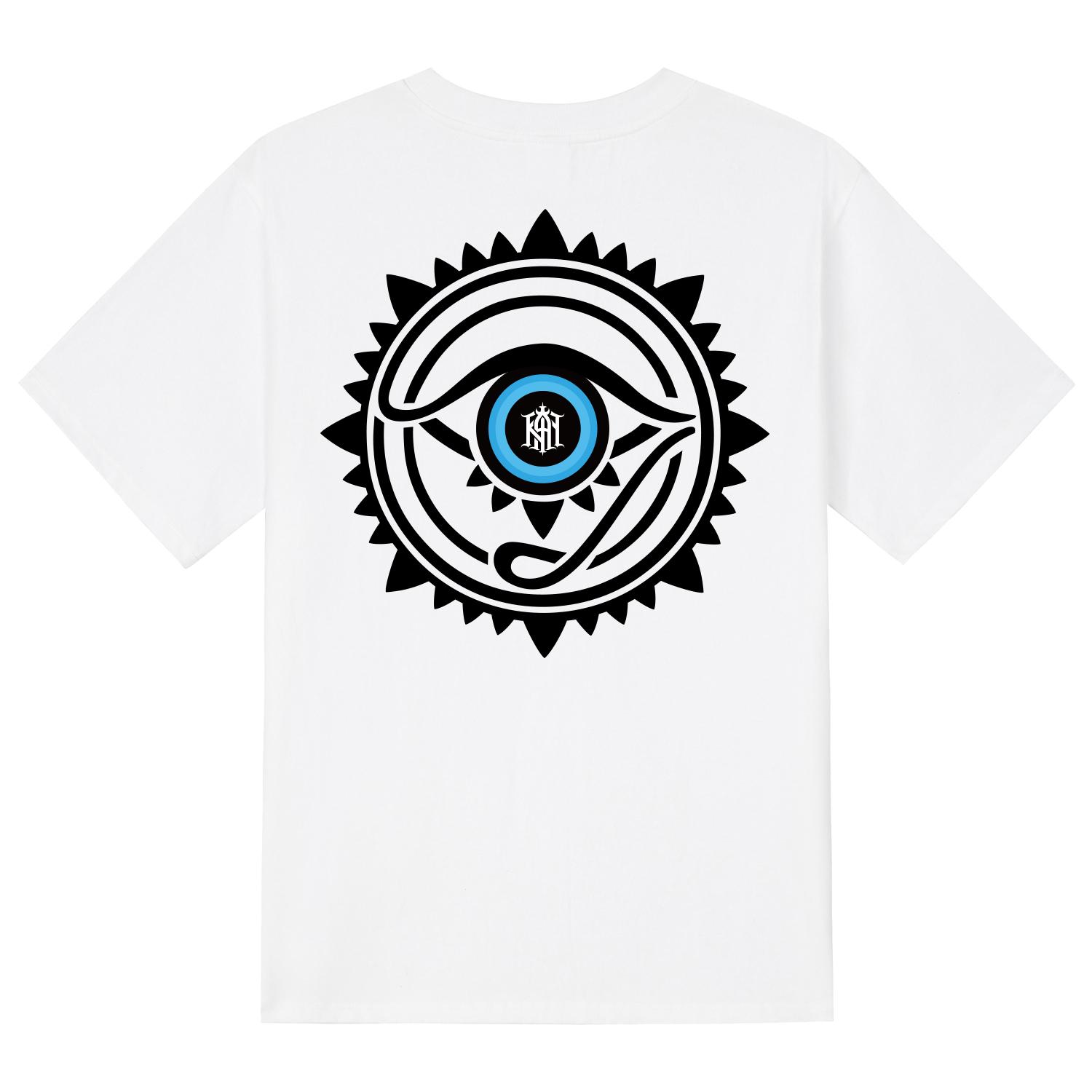 Khan 6312 Ktw0100 Eye Of Horus Short Sleeve T-Shirt - White White/L