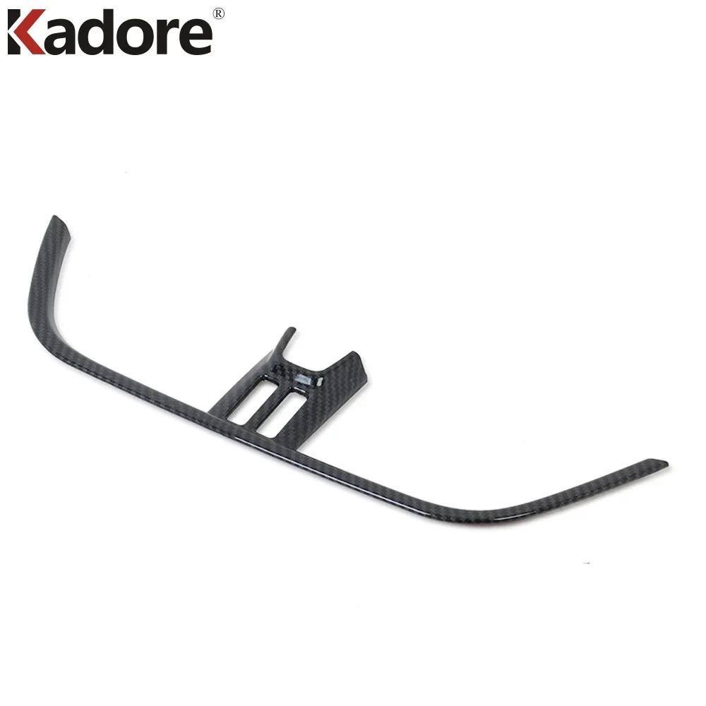 Car Front Center Air Conditioner Vent Outlet Cover Trim For Ford Focus    Carbon Fiber Interior Moulding Accessories Carbon Fiber 2