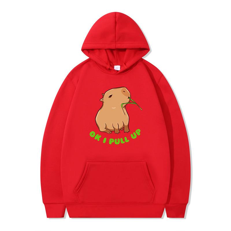 Autumn and winter animation funny hoodie men's and women's sweater hooded and velvet one piece