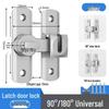 No-Drill Surface-Mounted Anti-Theft Sliding Door Latch for Bathrooms and Hotel Rooms